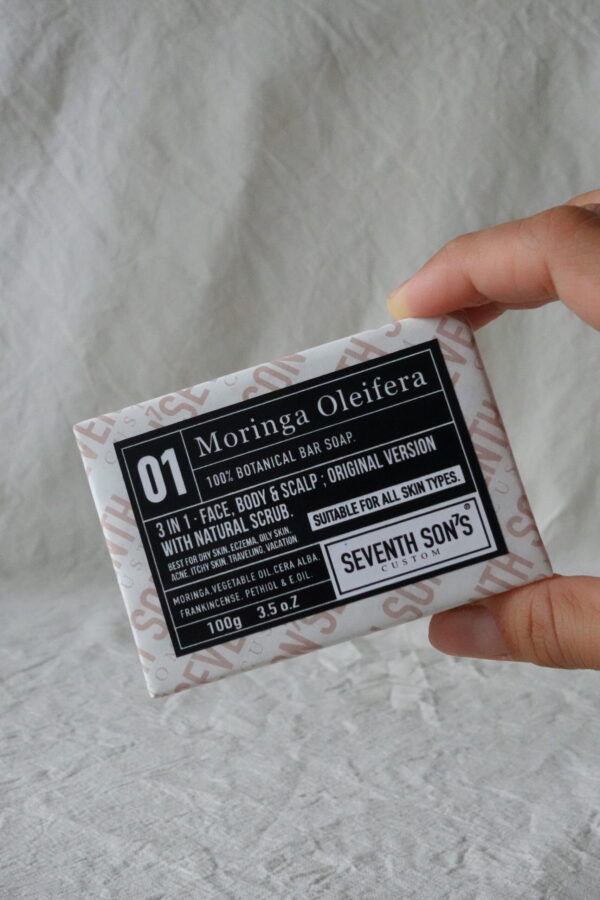 3IN1 Moringa Oleifera Soap Bar - Image 2